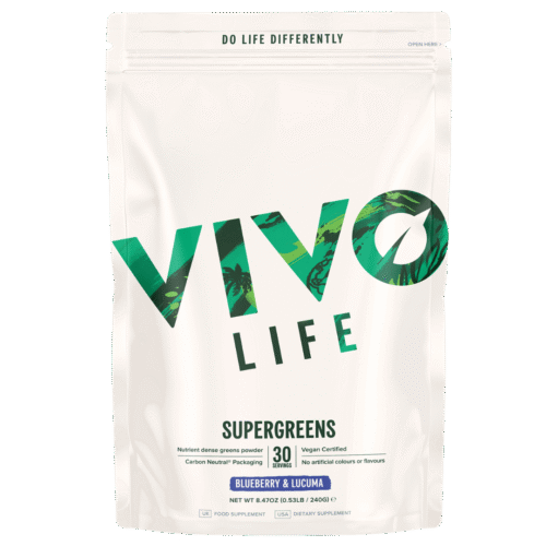 Vitaminkeverék Supergreens – áfonya/lucuma - Image 1